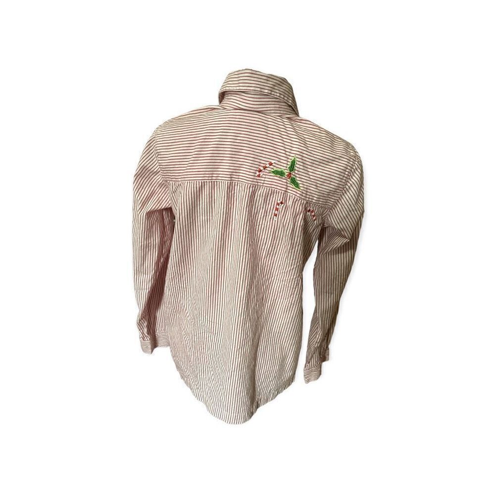 Quacker Factory Christmas Button Down XS - Picture 2 of 7